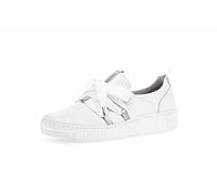 Gabor Women Loafers, Ladies Slippers,Removable Insole,Slip-on,Fashion,Casual Shoe,White (Weiss/Silber),42 EU / 8 UK