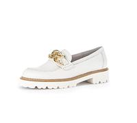 Gabor Women Loafers, Ladies Slippers, White Latte, 38 EU / 5 UK