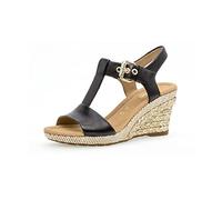 Gabor Women Sandals, Ladies Wedge Sandals,Wedge Sandals,Wedge Heel,Summer Shoe,Comfortable,high,Black (Schwarz),39 EU / 6 UK