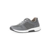 Gabor Women Trainers, Ladies Low-Tops,Removable Insole,Low Shoe,Street Shoe,lace up Shoe,Sports Shoe,Platform Sole,Grey/River,37 EU / 4 UK
