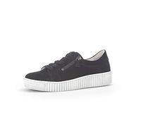 Gabor Women Trainers, Ladies Low-Tops,Removable Insole,Street Shoe,lace up Shoe,Sports Shoe,Platform Sole,Leisure,Blue (atlantik),40 EU / 6.5 UK