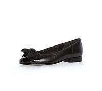 Gabor Women's Basic Ballet Shoes, Black (Black Leather/Patent HT), 5 UK