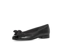 Gabor Amy Black leather Womens pumps 05.106.37 in a Plain Leather and Man-made in Size 7.5
