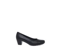 Gabor Womens Brambling Court Shoes 92.120.57 Black Leather 6 UK, 39 EU