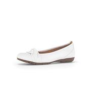 Gabor Women's Classic Ballet Flats, Women's Flats, White 21, 4.5 UK