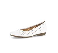 Gabor Women's Classic Ballet Flats, Women's Flats, White 21, 6.5-7 UK