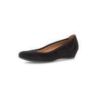 Gabor Chester Black Suede Womens Wedge Shoes 02.690.47 in a Plain Leather in Size 4