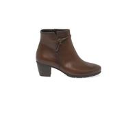 Gabor Women Ankle Boots, Ladies Ankle Boots,Removable Insole,Low Boots,Half Boots,Ankle high,Bootie,Zipper,Brown (Sattel) / 24,40 EU / 6.5 UK