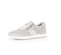 Gabor Women's low-top trainers, women's low shoes, replaceable footbed, Grey light grey 19, 8 UK