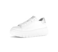 GABOR Women's Low-Top Trainers, Women's Low Shoes, White Silver 21, 4.5 UK (White Silver 21, UK Footwear Size System, Adult, Women, Numeric, Wide, 8)
