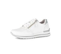 Gabor Women's Low-Top Trainers, Women's Trainers, Comfortable Extra Width (H), White Silver 50, 37 EU Weit