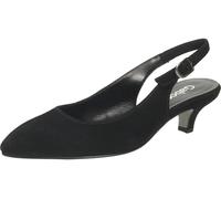 Gabor Women's Peeptoes & Sling Pumps 1,500 in Black Suede Leather, black, 35.5 EU