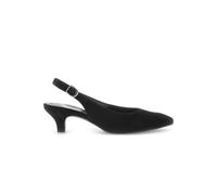 Gabor Women's Peeptoes & Sling Pumps 1,500 in Black Suede Leather, black, 38.5 EU