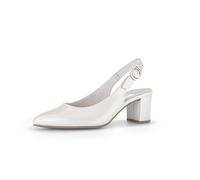 Gabor Women's Sling Pumps, Women's Heel Shoes, Off White 60, 5.5 UK