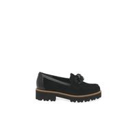 Gabor Women Loafers, Ladies Slippers,Slip-on Shoes,College Shoes,Loafer,Business Shoes,Black (Schwarz),40.5 EU / 7 UK