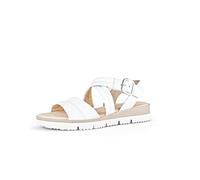 Gabor Women's Strappy Sandals, Women's Sandals, White 21, 5 UK
