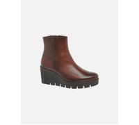 Gabor Utopia Womens Chunky Wedge Heel Ankle Boots - Brown, UK 6.5