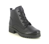 Gabor Zumba Black leather Womens Lace Up Boots 72.095.57
