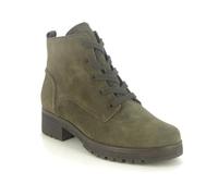 Gabor Zumba Olive suede Womens Lace Up Boots 72.095.33