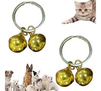 GAbraden 2 Extra Loud Cat & Dog Bells | Pet Tracker | Save Birds & Wildlife