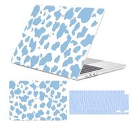 GABraden Compatible with MacBook Air 13.6 inch Case 2022-2025 Release M4 A3240 M3 A3113 M2 A2681,Sturdy Protective Laptop Hard Shell &Keyboard Cover for MacBook Air 13 inch Case（Blue Cow）