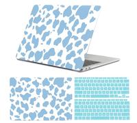 GABraden Compatible with MacBook Air 13 inch Case,2020 2019 2018 Release,(A2337 M1 A2179 A1932),with Touch ID and 2 Pack Keyboard Protectors,Laptop Plastic Hard Shell（Blue Cow）
