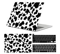 GABraden Compatible with MacBook pro 13 inch Case,2020 2019 2018 2017 2016(A2338 M1/A2159/A2251/A2289/A1989/A1706) with Touch ID and 2 Pack Keyboard Protectors,Laptop Hard Shell（Black Cow）
