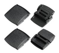 Gabrella 4 Pcs Plastic Belt Buckle Replacement for Belt Buckles Men, Black Nylon Canvas Web Belts for 1.4 inches to 1.5 inches (36mm to 38mm) Wide Belt
