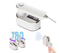 Gabrella Travel Iron, 1000W Mini Steam Iron, 2-in-1 Foldable Handheld Portable Steamer Iron, 20s Fast Heat Up, Ceramic Nonstick Soleplate Cordless Travel Hand Held Steam Iron for Clothes Coat Holiday