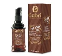 Gabri Beard Oil with Pump 75ml | Men's Beard & Skin Oil | Tames | Facial Hair Premium Formulation with Plant Extracts, Nourishes, Softens, Moisturises and Reduces irritation