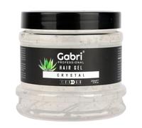 Gabri Professional Hair Gel Series 250 ml - Strong Hold Hair Styling Gels - High Gloss, Anti-Frizz Effect, Edge Control - For All Hair Types (250 g (1 Pack), Crystal)