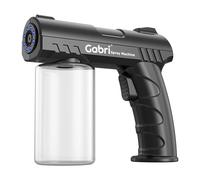 Gabri Nano Atomiser Spray Gun with Blue Light, Barber Electric Spray Bottle Gun, Disinfection Atomizer, Cordless Fogger Machine, Liquid Capacity 280ml, Car, Home, Garden, Spa, Beauty Salon (Black)