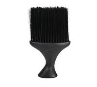 Gabri Neck Duster Brush - Extra Soft Fade Brush for Men's Grooming - Professional Neck Brush for Barbers and Stylists, Cleaning Hairbrush Salon Hairdressing (Black 16.5cm)