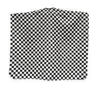 Gabri Professional Barber Cape Gown - Premium Hairdressing Cape for Hair Salon - Waterproof Hair Cutting Capes and Gowns for Barber Shops (Chequered (Black & White), 150cm (L) x 115cm (W))
