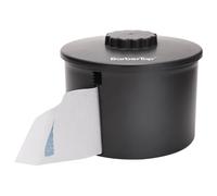 Gabri Professional Neck Strips Dispenser Holder, Black - Barber Neck Strips Paper Holder with Suction Cup Base, Neck Roll Paper Box for Salon Haircut Barbers (Wall Mounted)