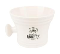 Gabri Professional Shaving Bowl with Handle 11x8 cm- Shaving Mug for Shaving Soap, Shaving Cream, Hairdressing, Barbers and Salons (Plastic White)