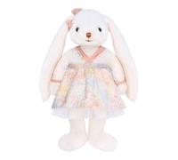 GABRIEL Bunny Plush Toy, 30cm Soft Stuffed Rabbit Wear Bow & Hanfu Skirt | Skin-friendly, Ultra-Soft Fluffy, EN71 & UKCA Certified, Comforting Companion, Machine Washable, Gift Over 18 Month