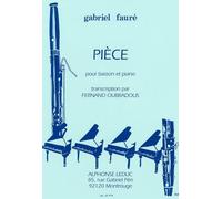 Gabriel Faure: Piece for Bassoon and Piano (Alphonse Leduc), transcribed by Fernand Oubradous