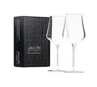 Gabriel-Glas StandArt Crystal Wine Glasses, Set of 2 with Gift Box, Premium Wine Glass for Red and White Wine, Dishwasher Safe, Lead Free, 16 Ounce