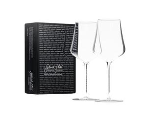Gabriel-Glas StandArt Crystal Wine Glasses, Set of 2 with Gift Box, Premium Wine Glass for Red and White Wine, Dishwasher Safe, Lead Free, 16 Ounce