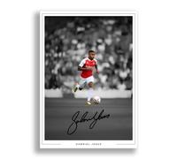 Gabriel Jesus Signed Photo Arsenal Poster Print Autograph Framed Memorabilia Gift (A4 Poster Only)