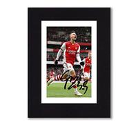 Gabriel Martinelli - Arsenal Signed 8x6 Inch Mounted Photo Print - Pre Printed Signature - Autograph Football Memorabilia, Ready To Be Framed Wall Art, Artwork, 8 x 6 Inches - 203.2 x 152.4 mm