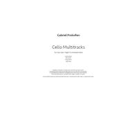 Gabriel Prokofiev: Cello Multitracks: Mixed Duet: Score