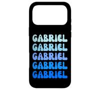 Gabriel Retro Name Stack Design Case for iPhone 17 Pro Max