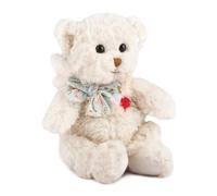 GABRIEL Teddy Bear Plush Toy with Tie, 25cm Soft Cuddly Stuffed Animals | Skin-friendly, Ultra-Soft Fluffy, EN71 & UKCA Certified, Comforting Companion, Machine Washable, Gift Over 18 Month
