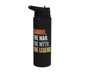 Gabriel The Best, Man Myth Legend, Funny Best Name Gabriel Stainless Steel Insulated Water Bottle