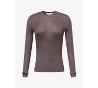 Gabriela Hearst Womens Gabriela Hearst Browning Rib Knit Cashmere-Silk Top Walnut S