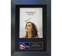 GABRIELLE APLIN Signed Autograph Mounted Photo Reproduction PRINT A4 Rare Perfect Birthday Christmas Present (297 x 210mm) #381b (Black Frame)