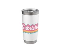 Gabrielle First Name Girl Vintage 70s 80s Personalized Stainless Steel Insulated Tumbler