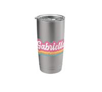 Gabrielle First Name Girl Vintage 70s 80s Personalized Stainless Steel Insulated Tumbler